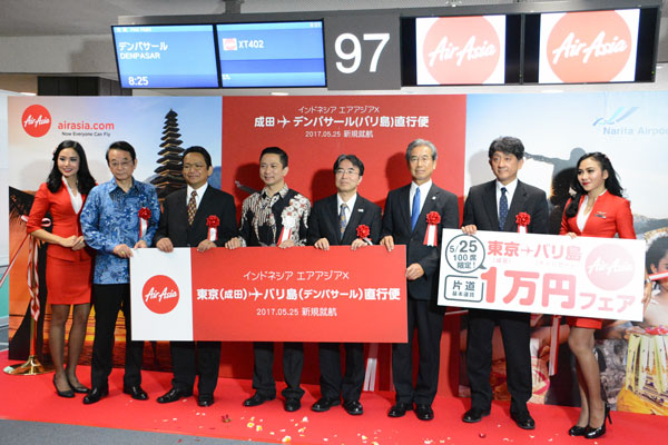 インドネシア・エアアジアX、東京/成田〜デンパサール線にきょう就航　記念運賃は片道1万円
