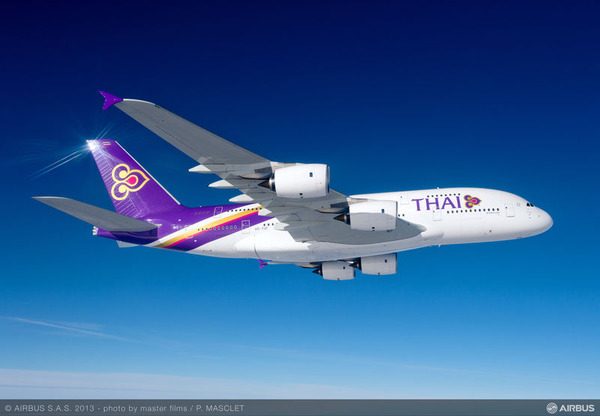 タイ国際航空、名古屋/中部〜バンコク線にエアバスA380型機投入　4月20日から6月12日まで。