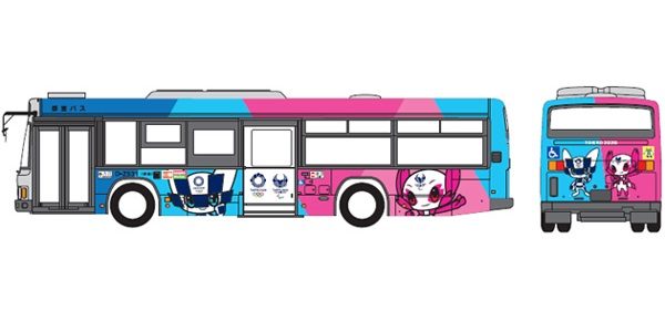都営バス、東京五輪ラッピングバス運行開始　7月24日から