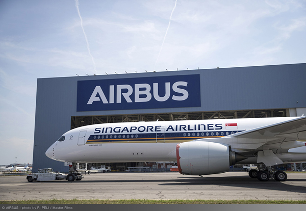 シンガポール航空、大阪/関西〜シンガポール線にエアバスA350-900型機を投入　来年1月から