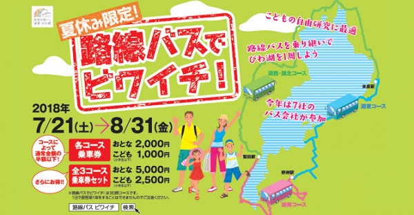 路線バスで琵琶湖一周、7社共同で乗車券販売　夏休み期間限定