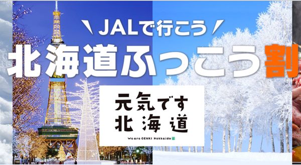 JAL、北海道ふっこう割利用の旅行商品販売　最大半額