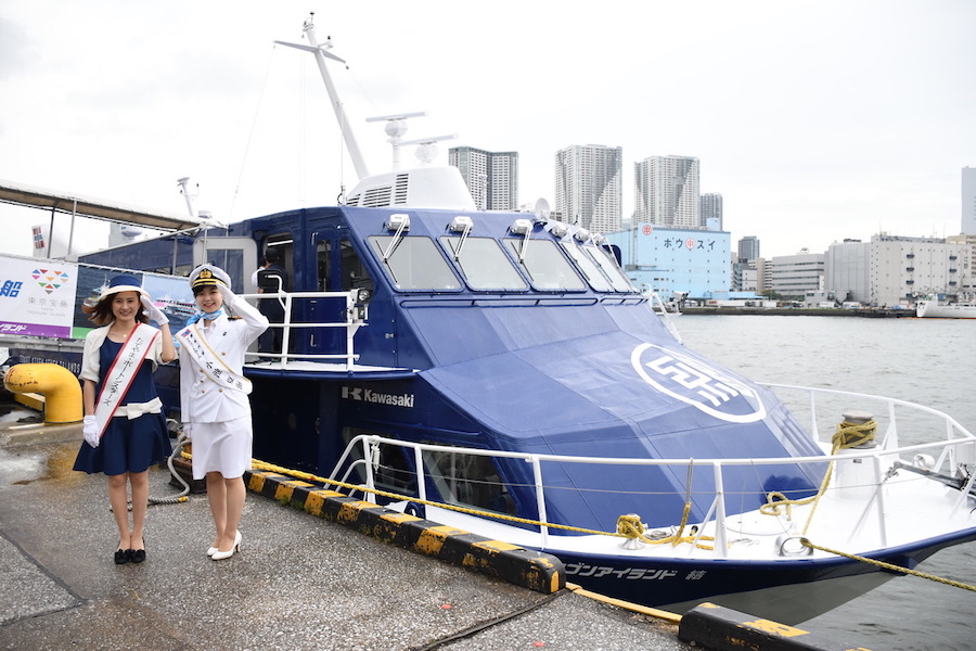 東海汽船、7月13日就航「セブンアイランド結」公開　25年ぶり日本製ジェット船