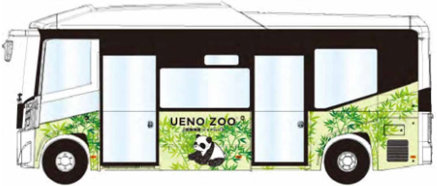 東京都、恩賜上野動物園内の連絡バスに電気バスを導入