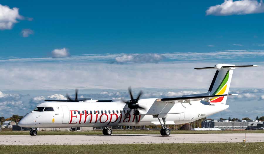 デ・ハビランド・カナダ、エチオピア航空に2機のQ400を納入