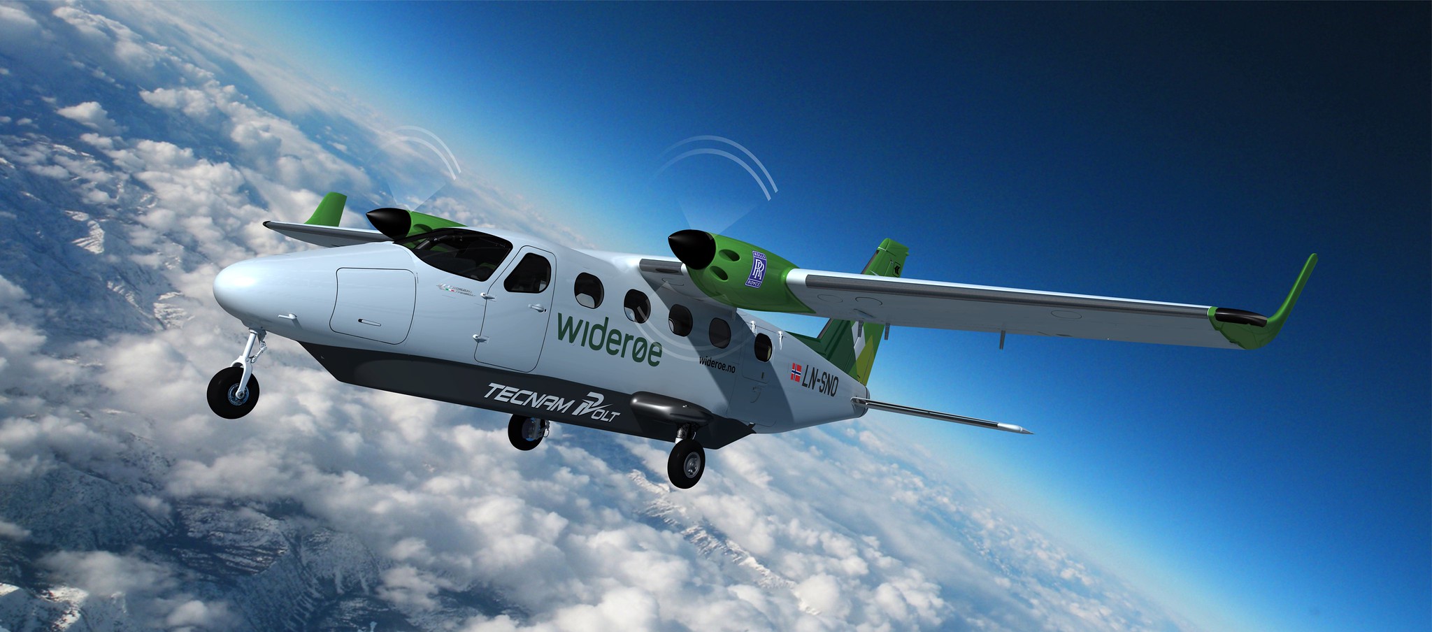 ロールス・ロイスとテクナム、ヴィデロー航空と全電動飛行機開発　2026年就航へ