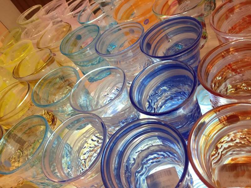 沖縄　琉球ガラス　グラス作り