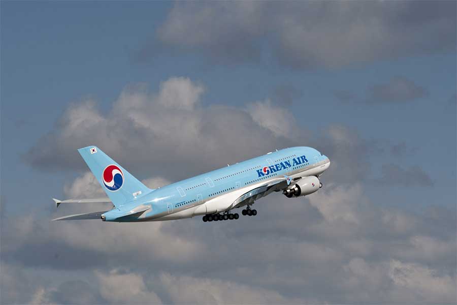大韓航空、エアバスA380型機で遊覧飛行実施